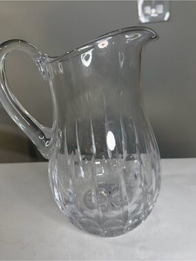 Clear cut Crystal Pitcher by Atlantis